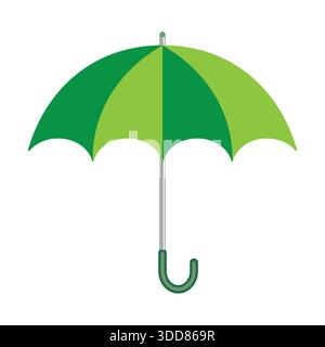 Minimalist flat and line Umbrella icon vector stock illustration Stock Vector
