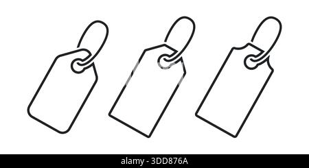 Collection of Price coupon label or shopping tag icon vector illustration Stock Vector