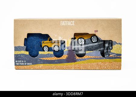 FatFace - 2 Pairs of Off Roader Socks in a Box. Stock Photo