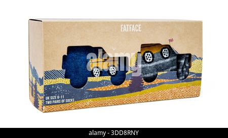 FatFace - 2 Pairs of Off Roader Socks in a Box. Stock Photo