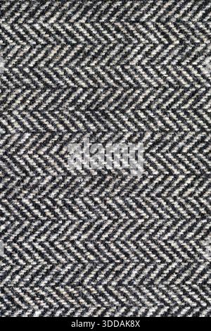 Black and white colored wool fabric background Stock Photo