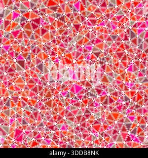 Minimal geometric background. Rounded solid shapes in frames. Small-sized triangles. Multiple color style. Repeatable pattern. Awesome vector tiles. Stock Vector