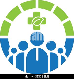 People Group Connection Circle Logo Design Community Vector Template Icon Stock Vector