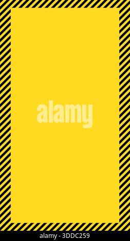 Yellow Rectangular Vertical A vertical rectangle background with thin diagonal black stripes on the ...