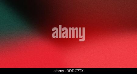 Abstract color gradient with red, black and green creating grainy effect Stock Photo