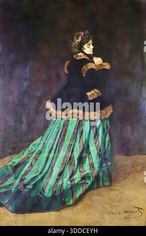 green emerald velvet dress Camille Maxi Dress – SAU LEE main image 1