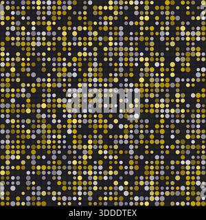 Geometric shapes background. Circles in multiple colors. Rich earth tones with a contrasting pop. Fantastic vector illustration. Stock Vector