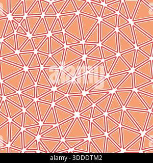 Minimalistic triangles background. Rounded solid shapes in frames. Medium triangle size. One-tone colored style. Repeatable pattern. Stock Vector