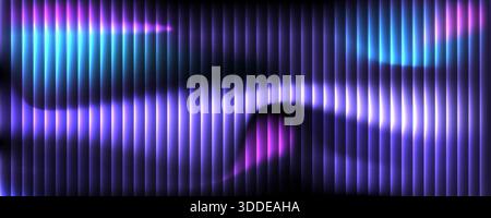 Ripple Glass Texture Background with Blue, Pink, and Purple Color Gradient. Futuristic Glass Fractal Background Stock Vector