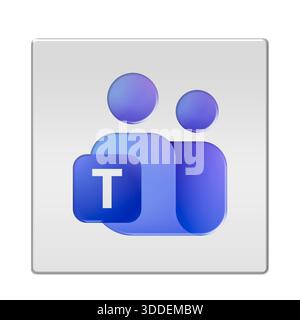 Microsoft Teams brand logo Stock Photo