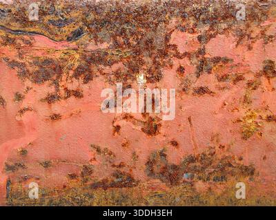 Grungy Texture of Rust and Paint Stock Photo