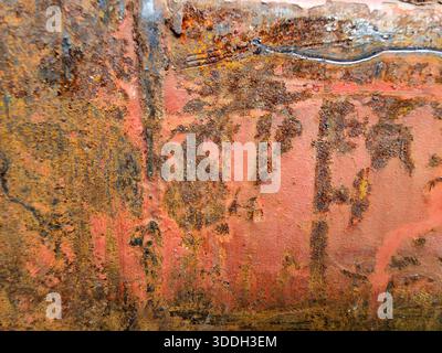 Grungy Texture of Rust and Paint Stock Photo