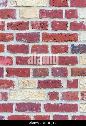 Old brick wall in the north of France Stock Photo