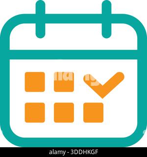 Calendar Event Planner Logo Design Schedule Vector Template Icon Stock Vector