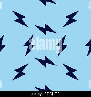 Bolts Seamless Pattern With Blue Color Background Stock Vector
