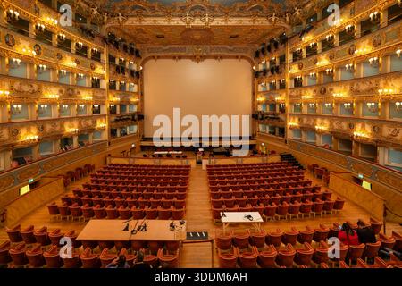 Italy: Venice. Interior of the Teatro La Fenice (The Phoenix), an