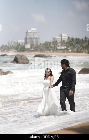A wedding pre-shoot of a young couple. Location Colombo Sri Lanka Stock  Photo - Alamy