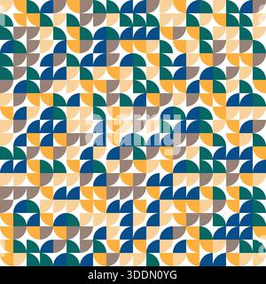 Minimal geometric abstract background. Circle square and triangle design. Stock Vector