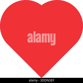 ed shape heart icon, vector set heart shape, lovers on Valentines day Stock Vector