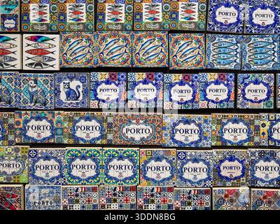 Fish, Felines, and Florals: Porto’s Ceramic Soul in Repetition (Porto, Portugal: December 24th, 2025) Stock Photo