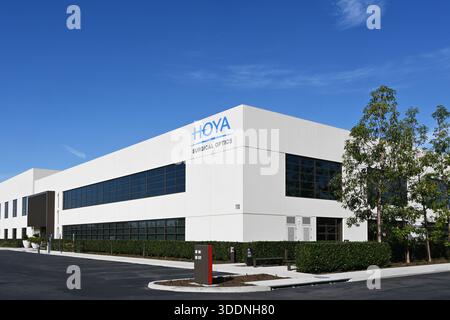 IRVINE, CALIFORNIA - 21 DEC 2025: Hoya Surgical Optics in the Innovation Office Park, a 75 acre master planned campus focused on creativity and connec Stock Photo