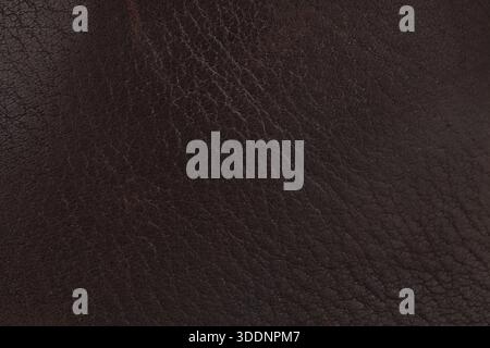 Dark Brown Natural Leather Texture Macro Stock Photo