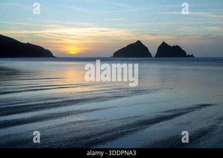 Holywell; Looking to The Carters; Cornwall; UK Stock Photo
