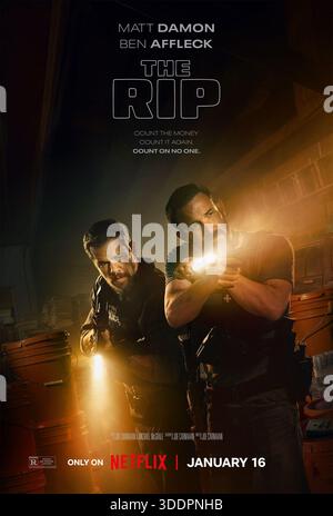 The Rip Poster The RIP movie poster Ben Affleck & Matt Damon Stock Photo - Alamy