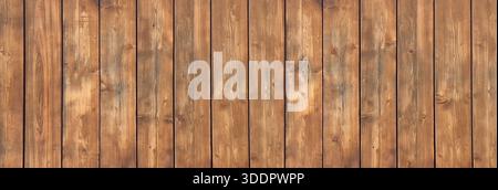 Horizontal wood planks creating a textured background with natural grain and knots Stock Photo