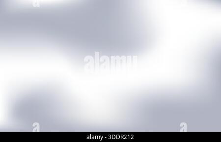 Gray and white gradient background. Abstract blurred holographic grey sky gradient creative backdrop. Cloudy abstract minimalist pastel colore Stock Vector