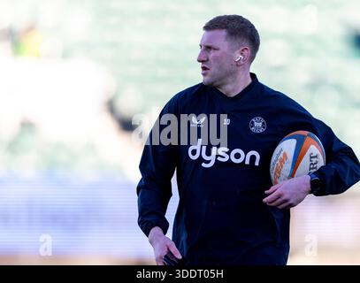 Example Warm Up In Rugby Finn Russell of Bath Rugby warming up taking spot kicks before the ...