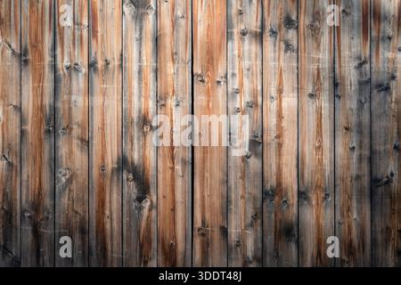Texture of aged wooden fence planks  for rustic design backgrounds . Wood panels can be used as wallpaper Stock Photo
