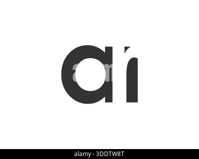 AR creative geometric initial based modern and minimal logo. Letter a r trendy fonts. Universal professional elegant techno vector design. Stock Vector