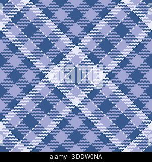 Commerce check texture pattern, repeating seamless tartan background. Italian fabric vector textile plaid in blue and light colors palette. Stock Vector