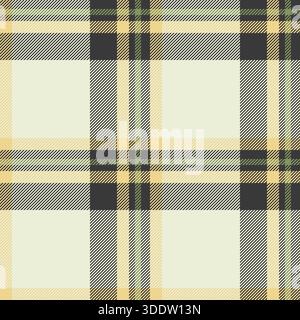 Apparel check texture textile, argyle fabric plaid seamless. Group vector background tartan pattern in light and grey colors palette. Stock Vector