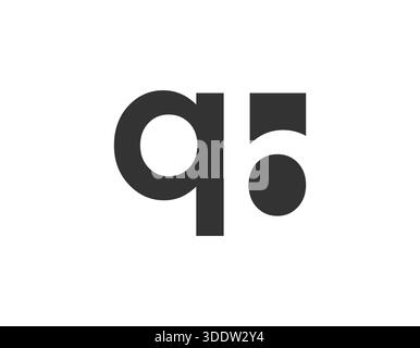 QB creative geometric initial based modern and minimal logo. Letter q b trendy fonts. Universal professional elegant techno vector design. Stock Vector