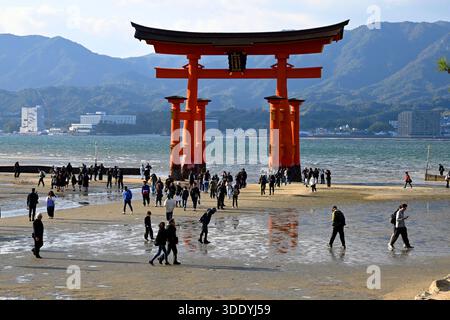 Itsukushima Shrine,Hatsukaichi,Hiroshima Prefecture,Japan. Stock Photo