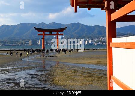 Itsukushima Shrine,Hatsukaichi,Hiroshima Prefecture,Japan. Stock Photo