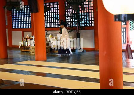 Itsukushima Shrine,Hatsukaichi,Hiroshima Prefecture,Japan. Stock Photo