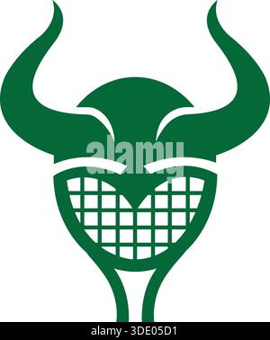 Viking Helmet Strong Warrior Symbol Logo Design Vector Template Stock Vector