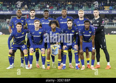 Verona, Italy. 04th Jan, 2026. Hellas Veorna team photo during