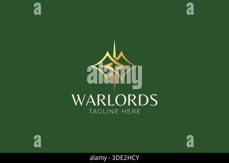 Elegant Logo Abstract Sign Symbol Gold and Premium Brand Element Design Stock Vector