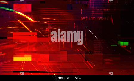 Abstract digital background for cyberpunk, hacking, data flow, technology and futuristic concepts. Computer generated. Stock Photo