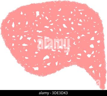 Chalk Sketch Fluid Speech Bubble Icon Stock Vector