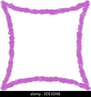 Crayon Outline Star Firework Symbol Stock Vector