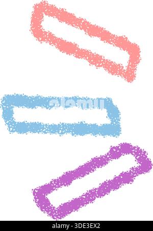 Hand Drawn Chalk Quote Rectangle Icon Stock Vector