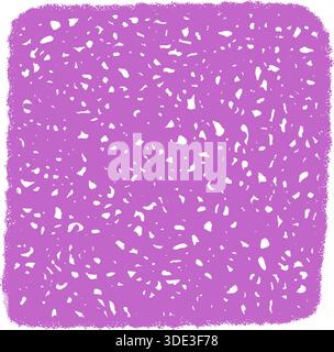 Purple Crayon Hand Drawn Wavy Frame Stock Vector