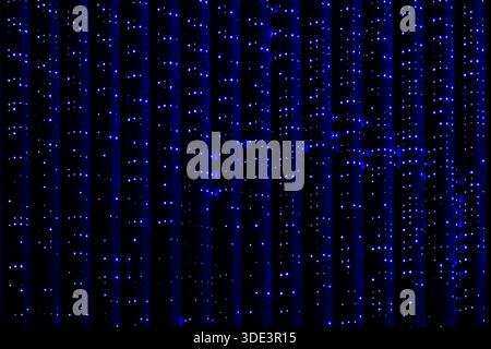 a representation of data like binary code or a particle wave pattern Stock Photo