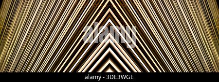 abstract straight neon lights on dark background Stock Photo