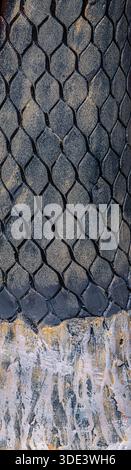 an abstract close-up of textured materials Stock Photo